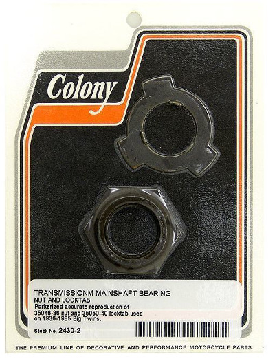 MAINSHAFT TAB & NUT WASHER